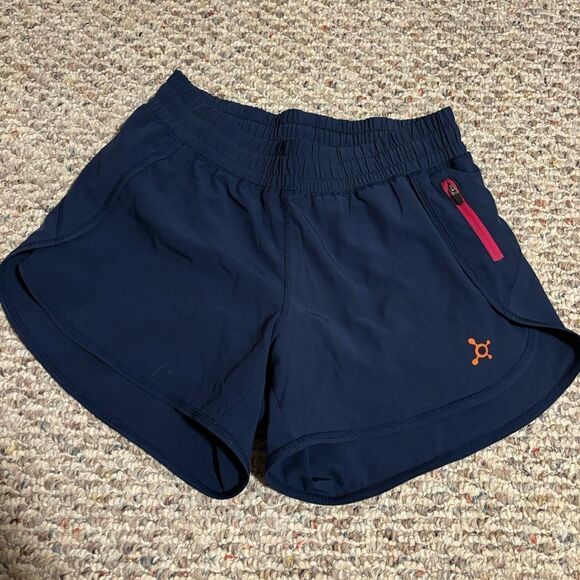 Orangetheory Fitness OTF Navy Blue Running Shorts Lined- Size XS - Picture 1 of 9